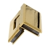 Петля (304 Gold) стекло-стекло 90°, под Золото