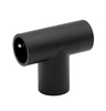 Соединитель-тройник (902 BLC) штанга Ø19 мм, Черный мат